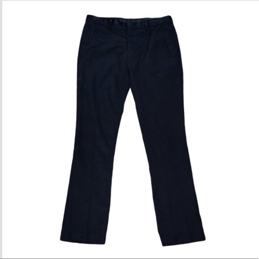 WD.NY‎ Black 32W 32L black ribbon stripe higher rise straight leg pants